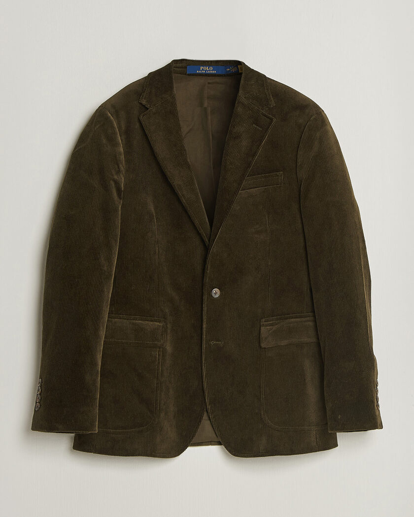 Polo Ralph Lauren Single Breasted Corduroy Sportcoat Fall Olive – Grün