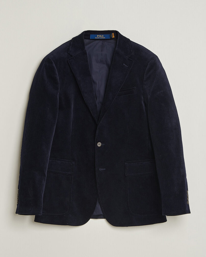 Polo Ralph Lauren Single Breasted Corduroy Sportcoat Newport Navy – Blau