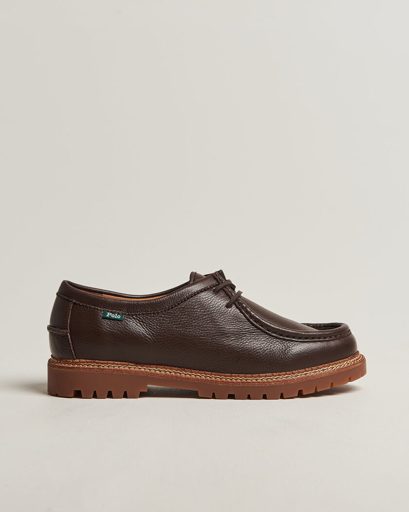 Polo Ralph Lauren Jett Apron Derby Shoe Dark Brown – Braun