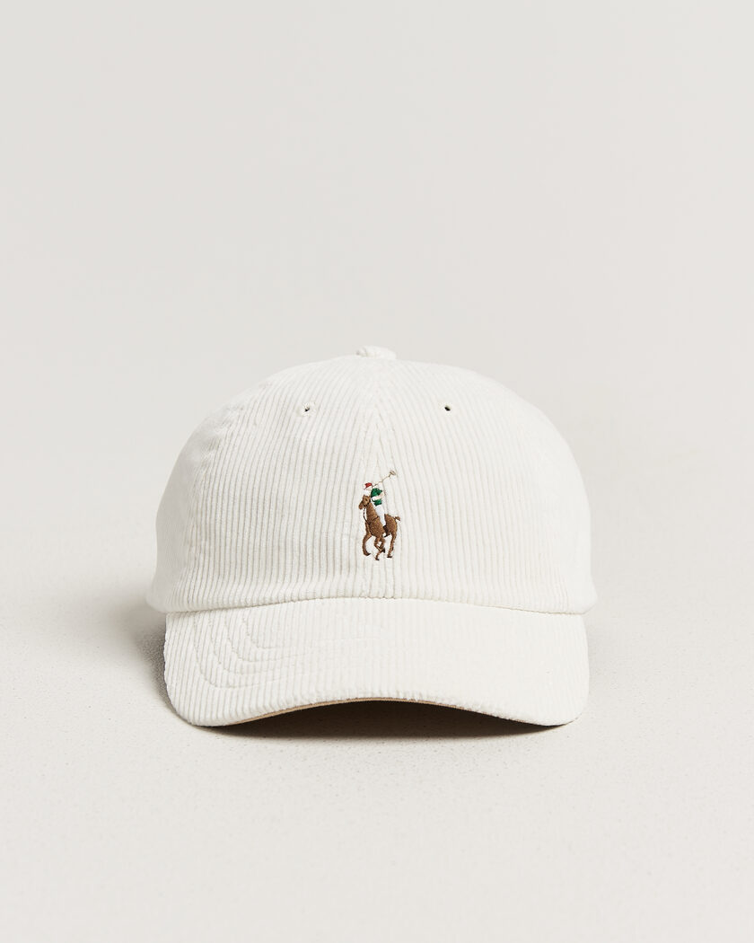 Polo Ralph Lauren Corduroy Cap Warm White – Weiß