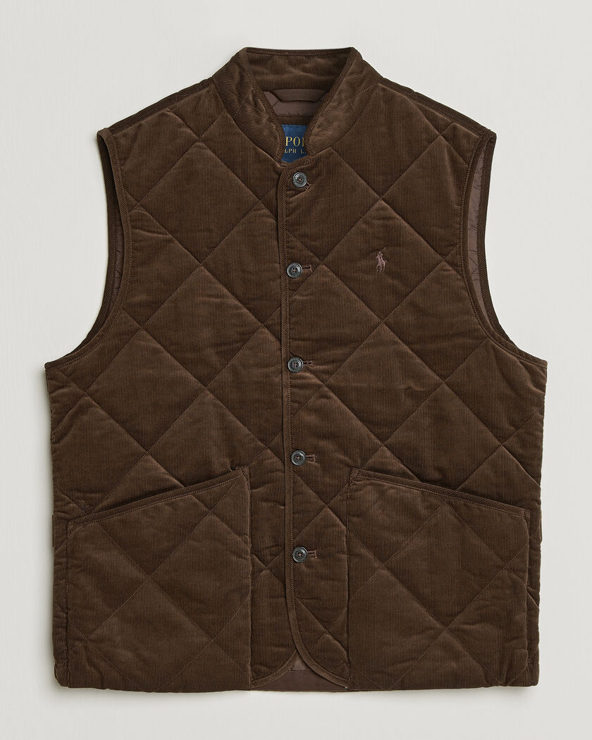 Polo Ralph Lauren Quilted Corduroy Vest Cooper Brown – Braun