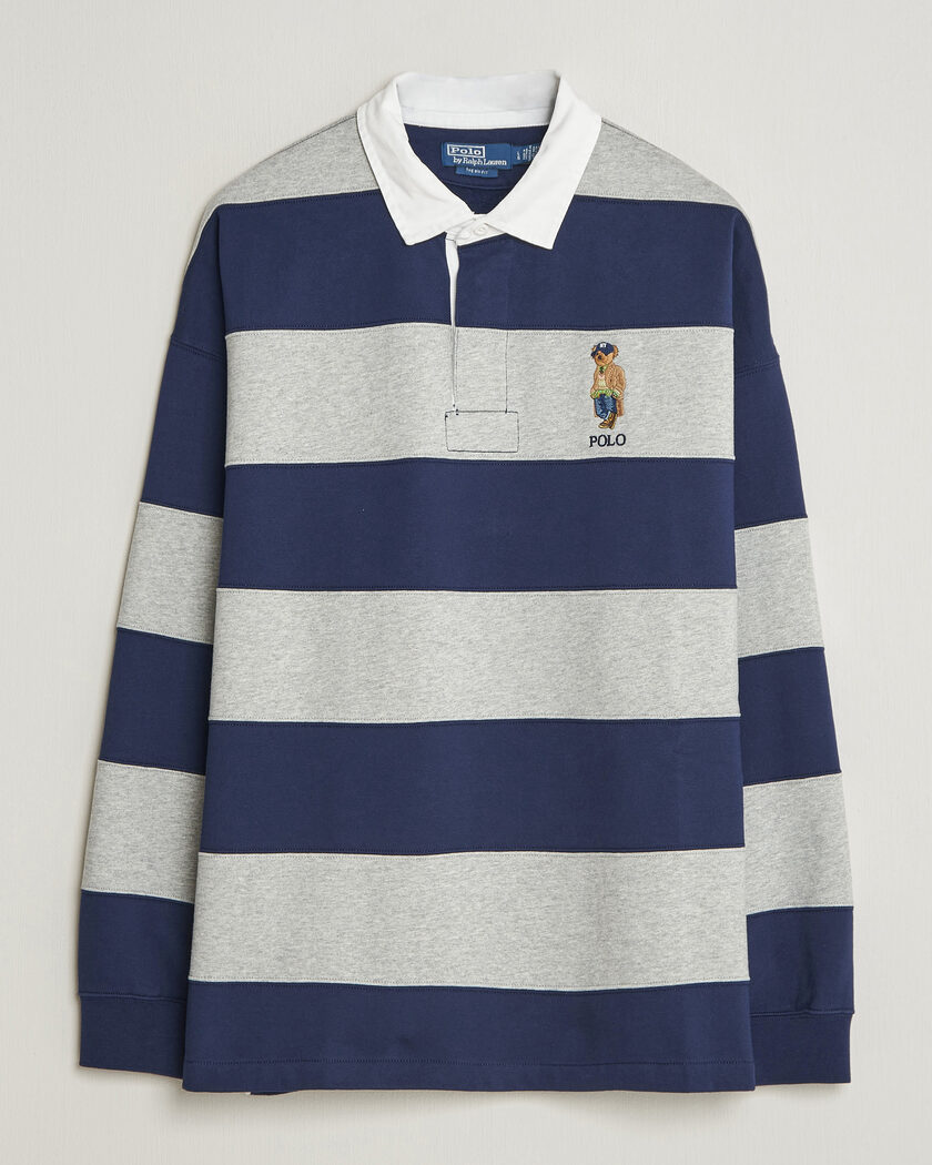 Polo Ralph Lauren Rugby Pullover Navy/Andover Heather – Mehrfarbig