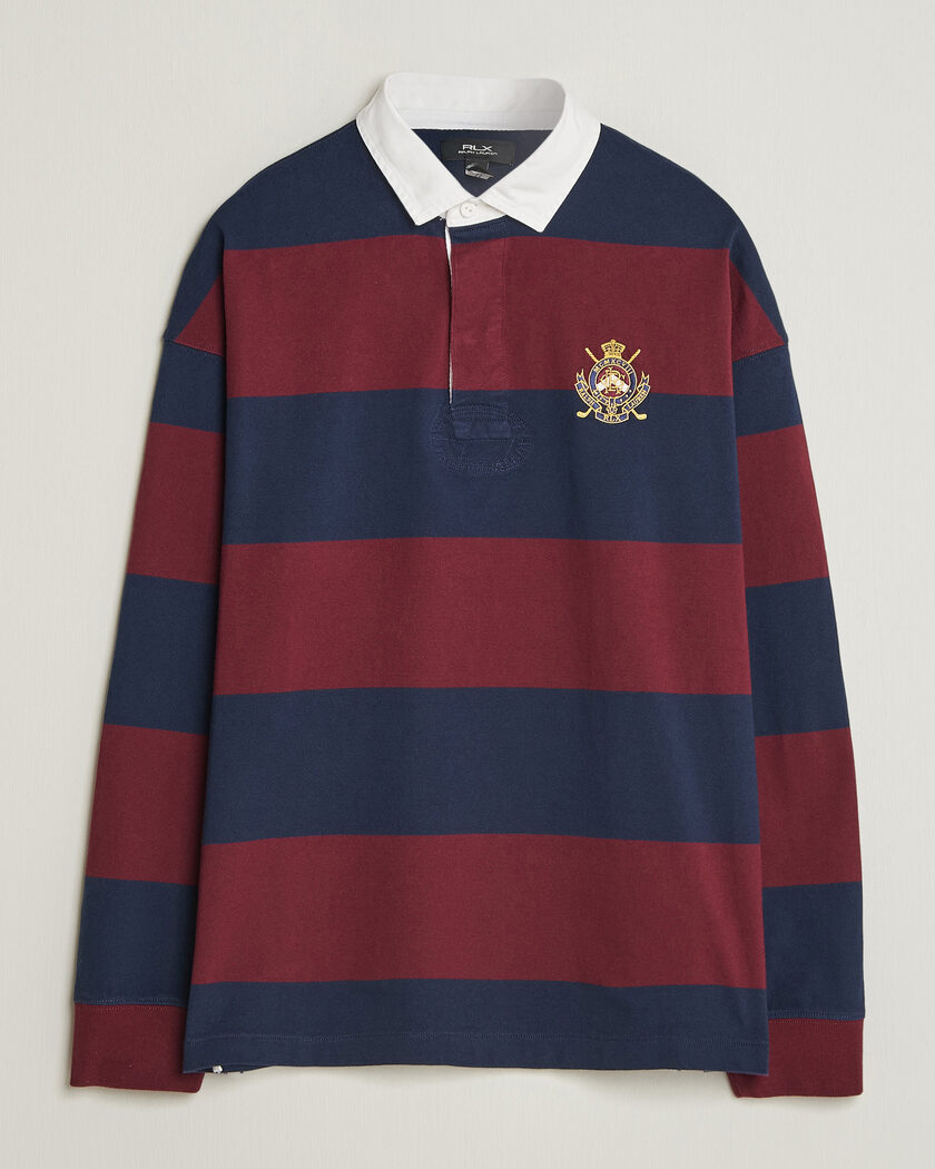 RLX Ralph Lauren Polo Ralph Lauren Rugby Long Sleeve Jersey Polo Classic Wine/Navy – Mehrfarbig