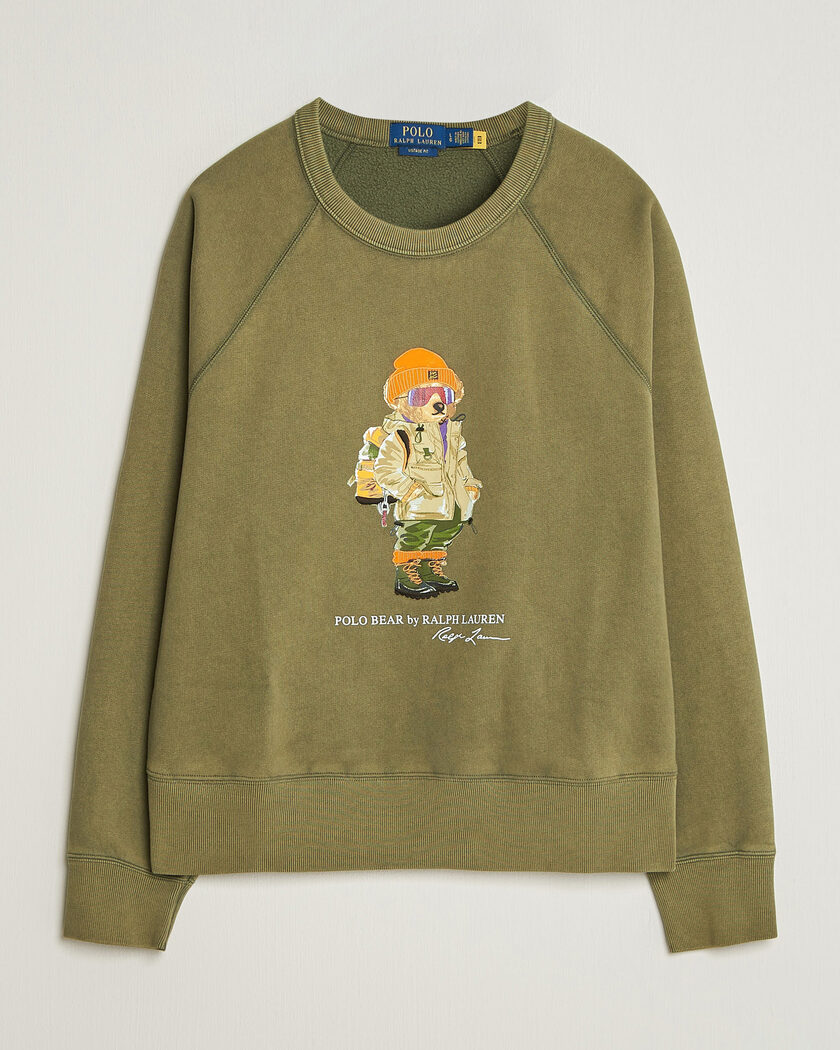 Polo Ralph Lauren Fleece Bear Sweatshirt Cruise Olive – Grün