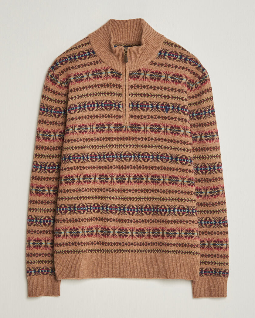 Polo Ralph Lauren Fair Isle Wool Half-Zip Multi Combo – Mehrfarbig