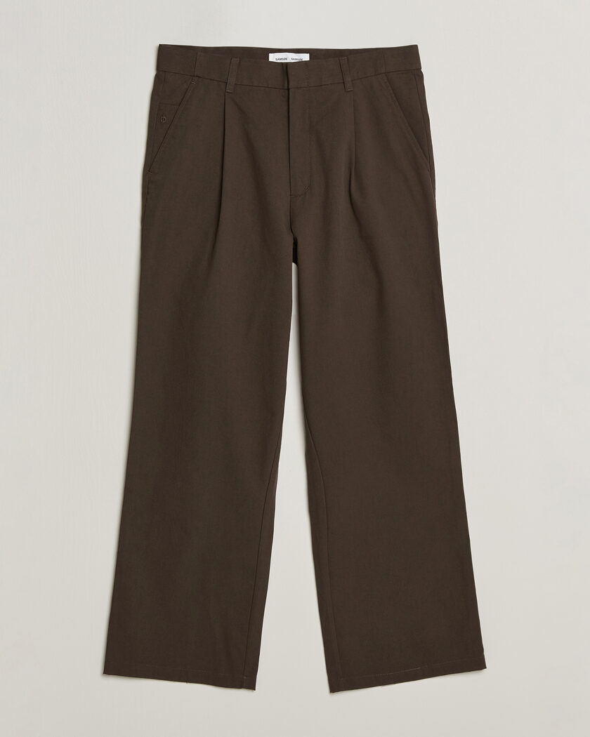 Samsøe Samsøe Valentin Pleated Trousers Delicioso – Braun