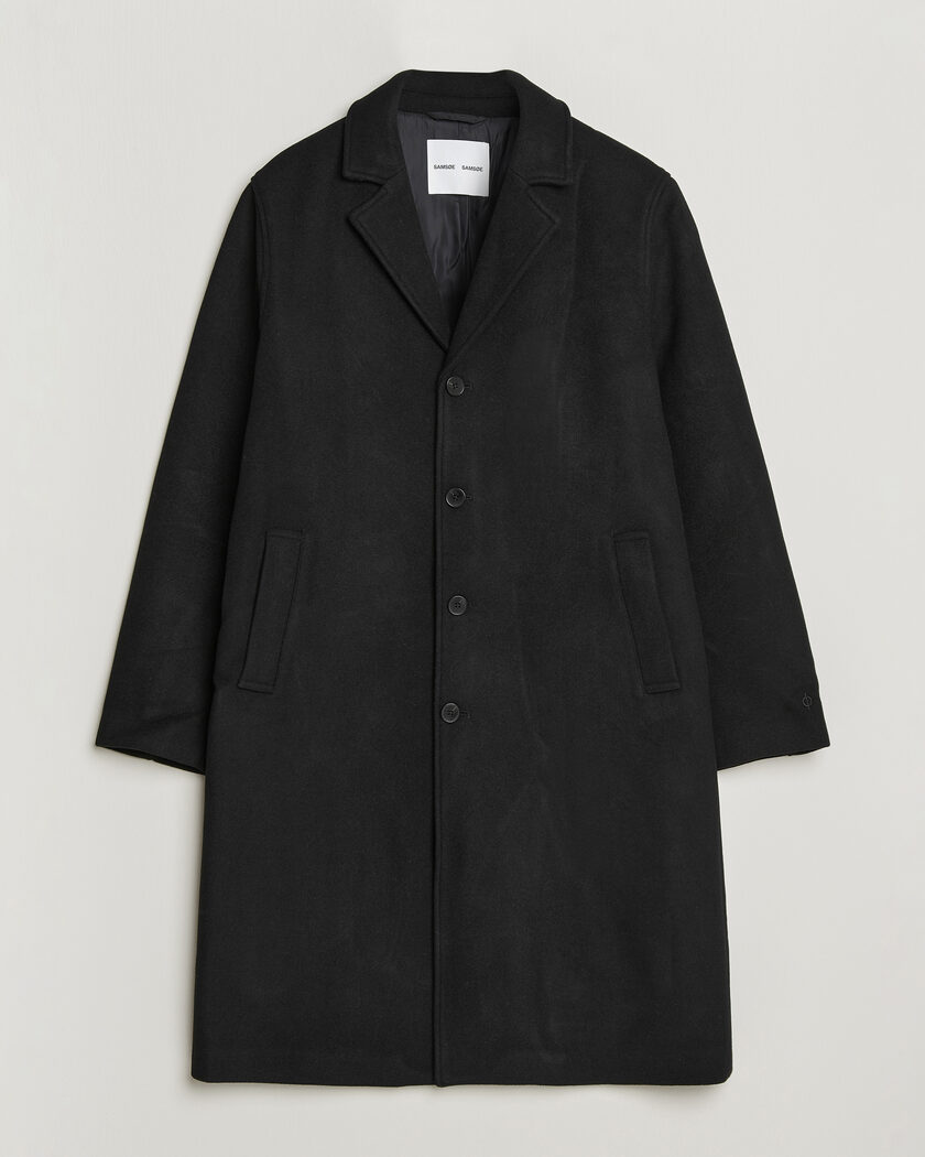 Samsøe Samsøe Falco Wool Coat Black – Schwarz
