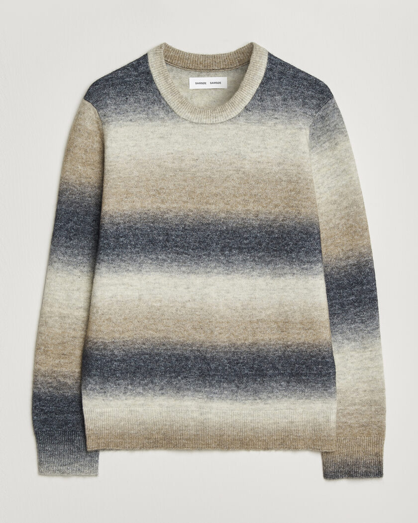 Samsøe Samsøe Aiden Wool/Alpaca Knitted Striped Sweater Multi – Mehrfarbig