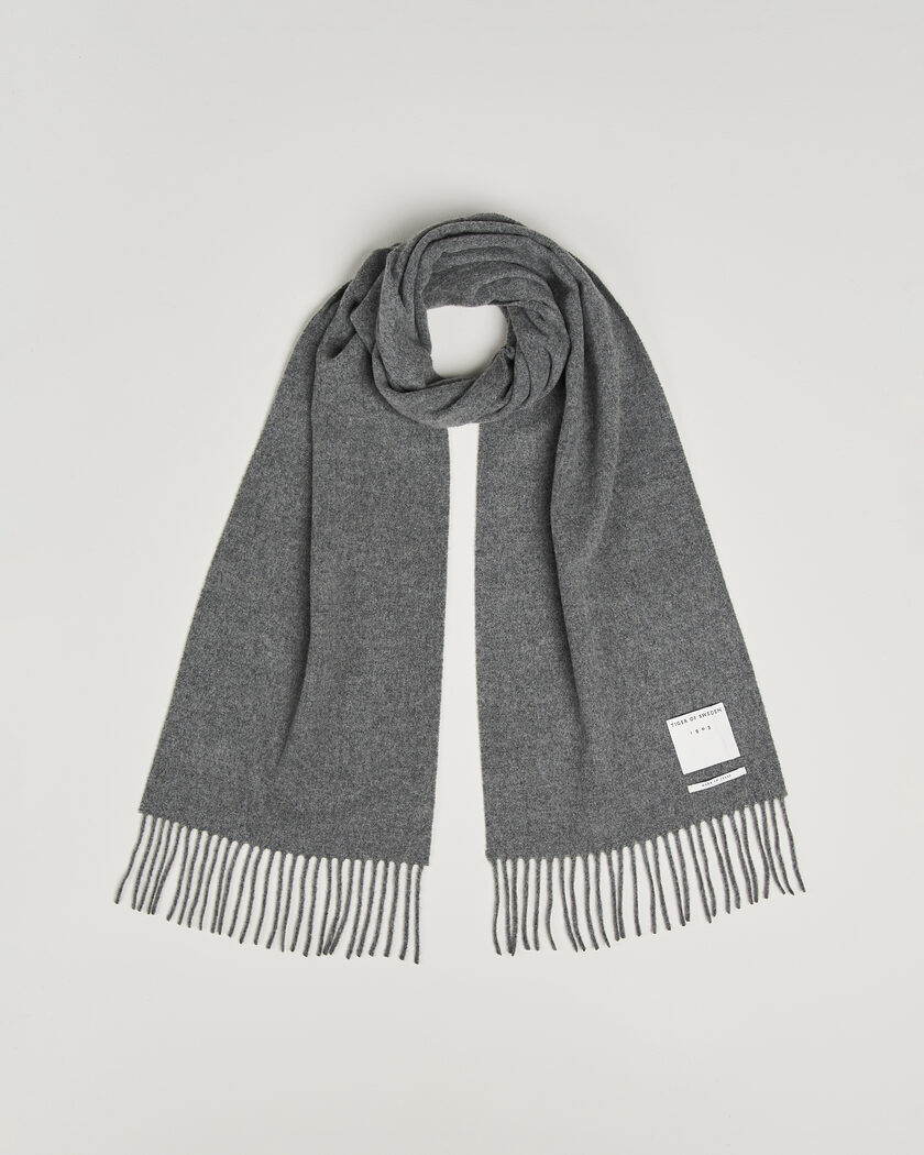 Tiger of Sweden Sylan Wool Scarf Charcoal – Grau