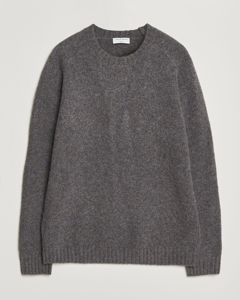 Tiger of Sweden Adryan Yak/Alpaca Knitted Sweater Grey Melange – Grau