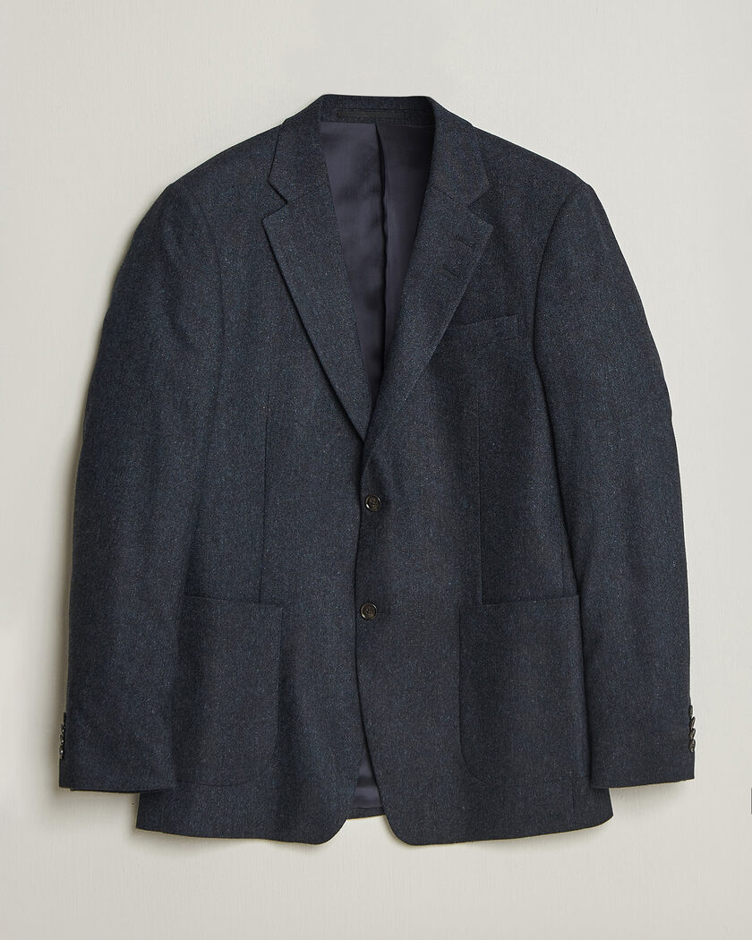 Tiger of Sweden Justin Wool Flannel Suit Blazer Midnight Blue – Blau