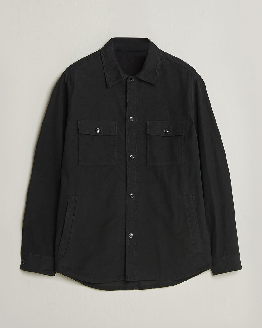 Tiger of Sweden Bishop Cotton Overshirt Black – Schwarz