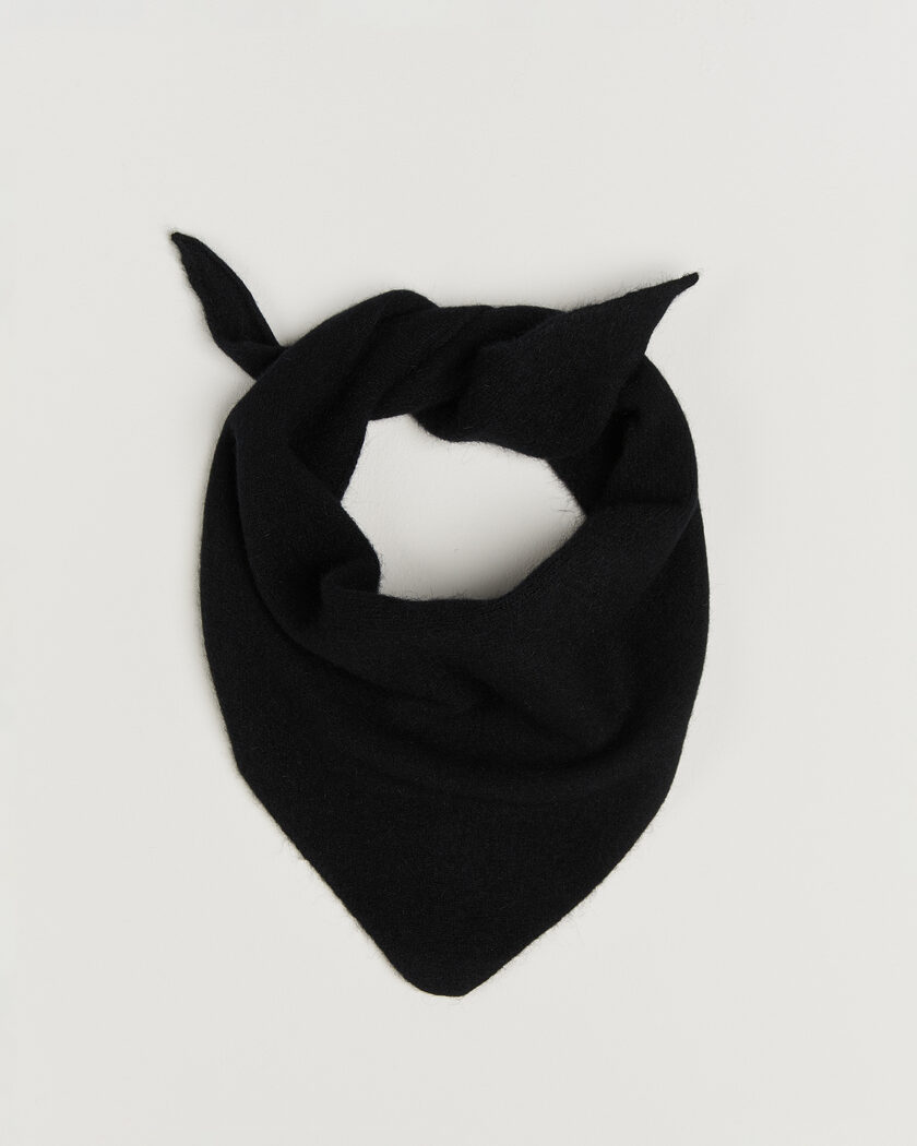 Le Bonnet Lambswool/Caregora Bandana Onyx – Schwarz