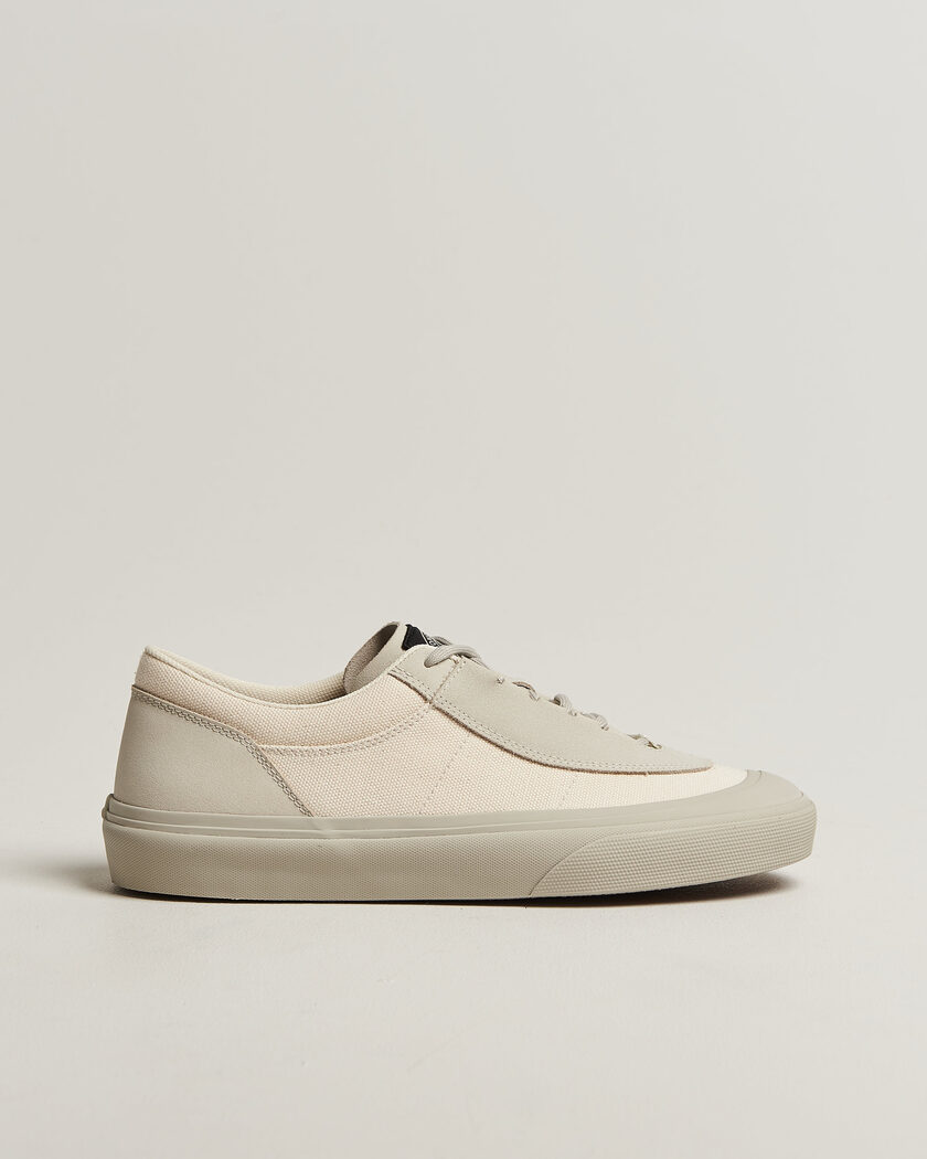 Stone Island Low Top Canvas Sneaker Ivory – Weiß