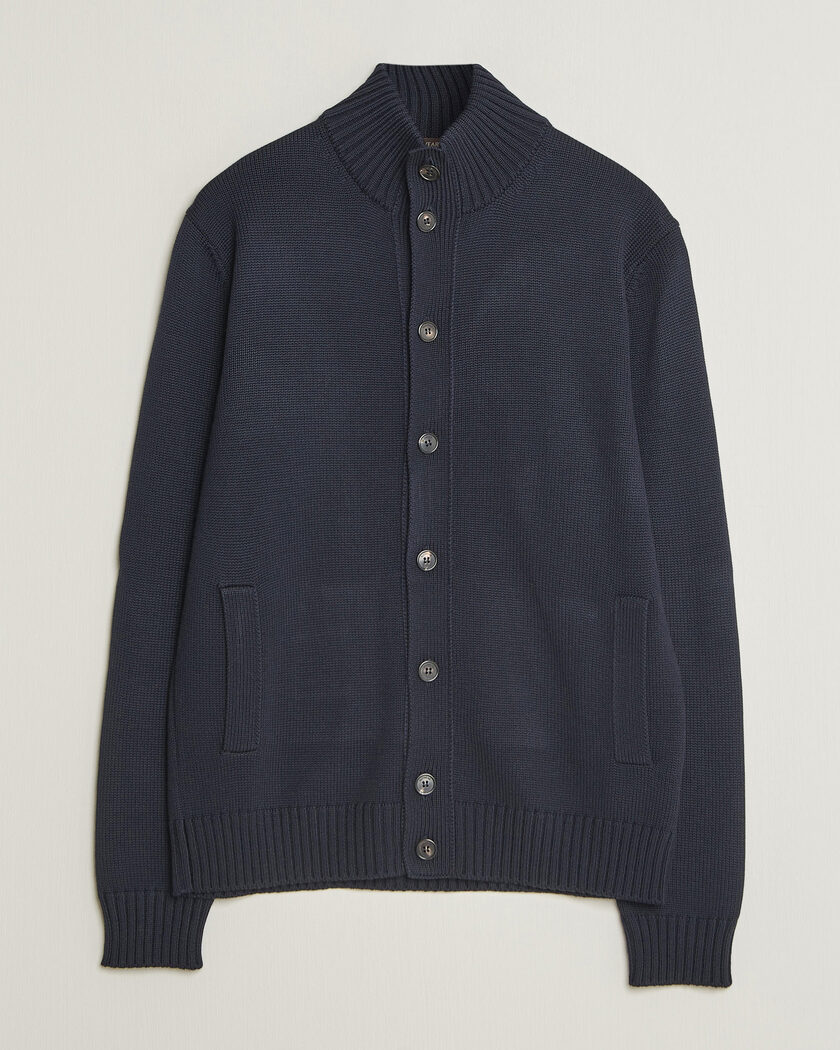 Zanone Virgin Merino Wool Chioto Navy – Blau