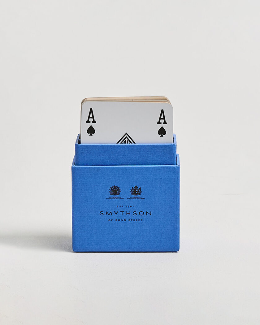Smythson Playing Card Nile Blue – Blau