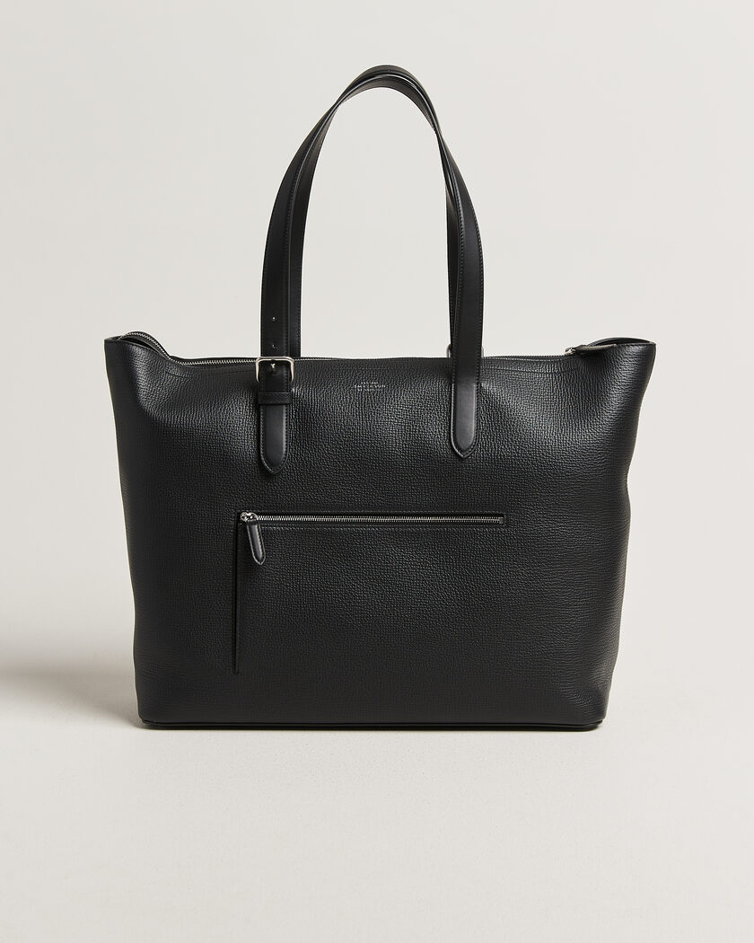 Smythson Ludlow Travel Tote Black – Schwarz