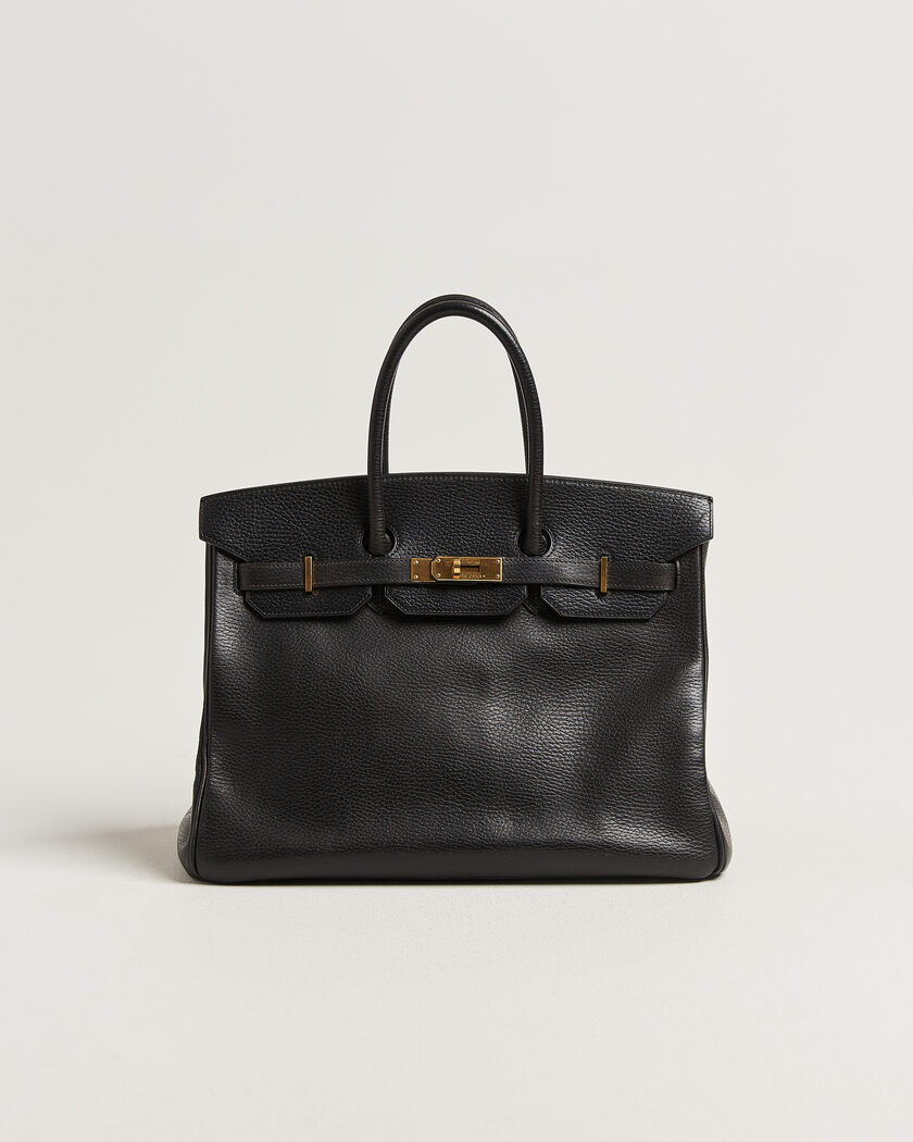 Hermès Pre-Owned Birkin 35 Retourné Ardennes Leather Black – Schwarz