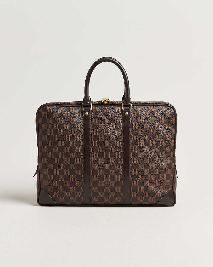 Louis Vuitton Pre-Owned Porte Documents Voyage Damier Ebene – Braun