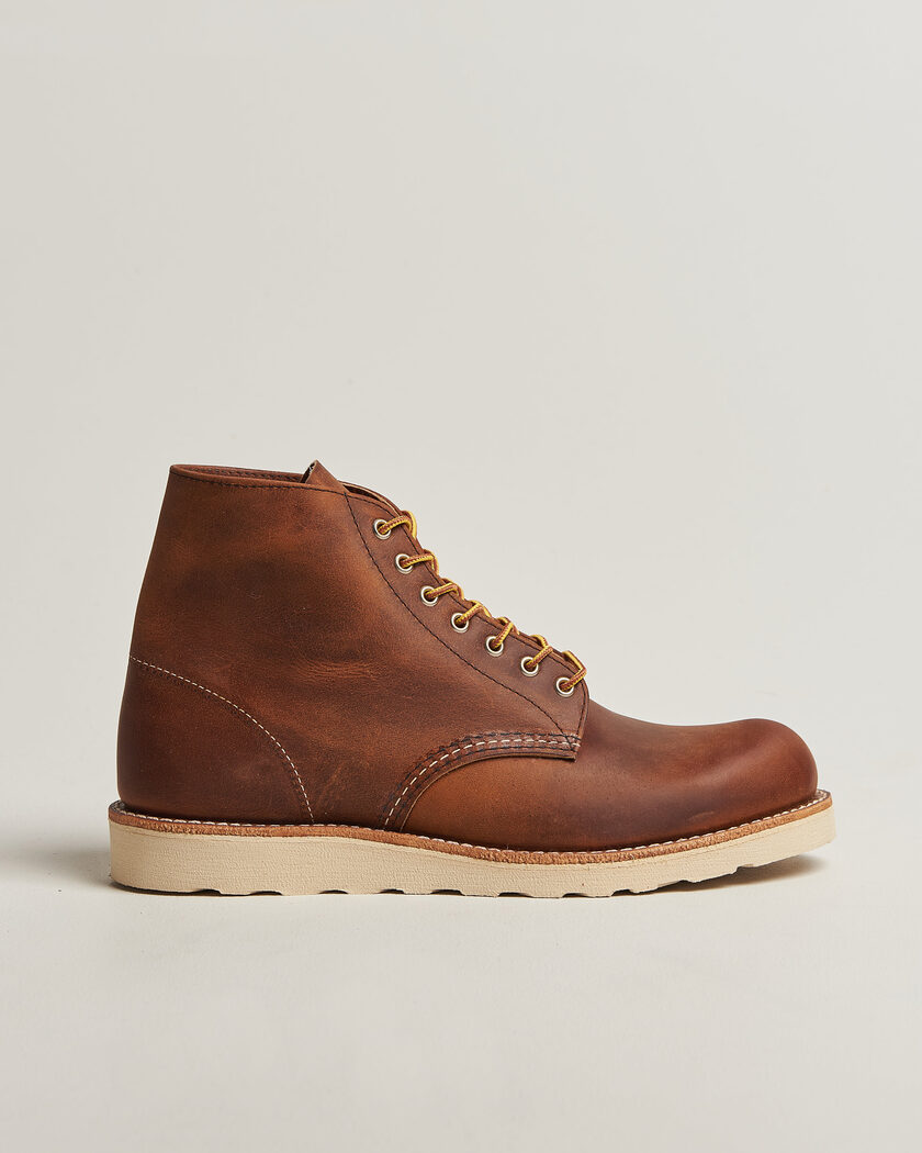Red Wing Shoes Round Toe Boot Copper Rough/Though Leather – Braun