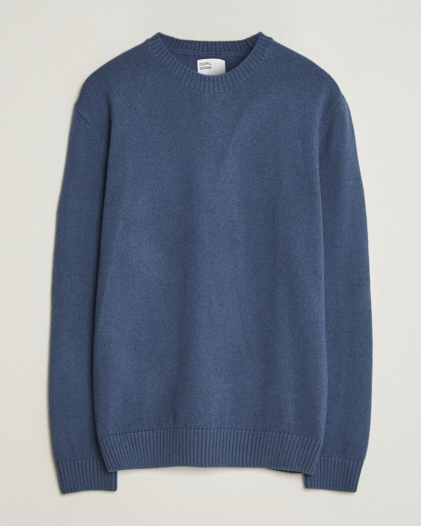 Colorful Standard Classic Merino Wool Crew Neck Petrol Blue – Blau