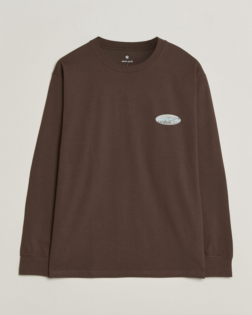 Snow Peak Campscape L/S T-Shirt Brown – Braun