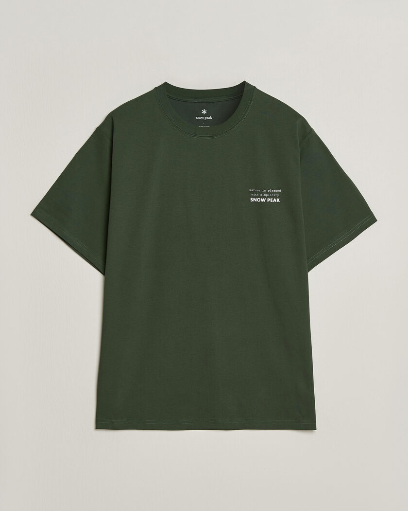 Snow Peak Elemental Balance T-Shirt Dark Green – Grün