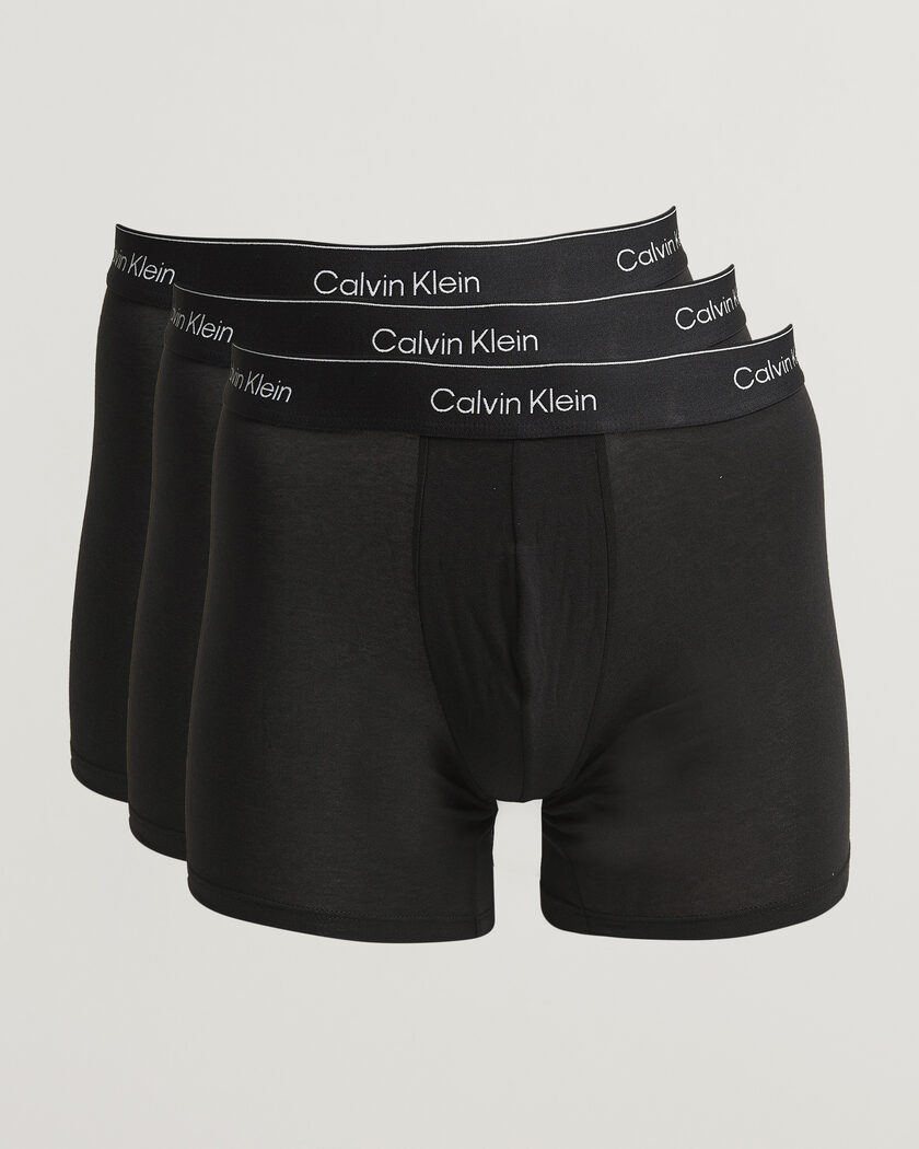 Calvin Klein 3-Pack Icon Cotton Stretch Boxer Brief Black – Schwarz
