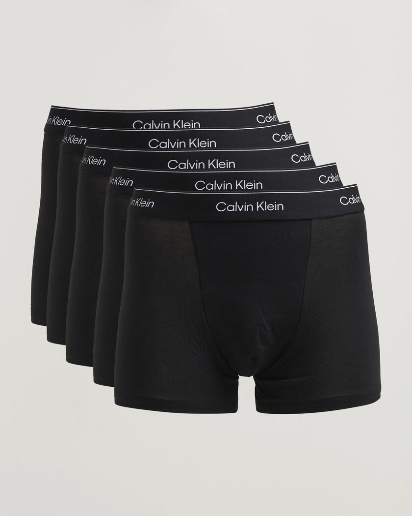 Calvin Klein 5-Pack Icon Cotton Stretch Relaxed Trunk Black – Schwarz