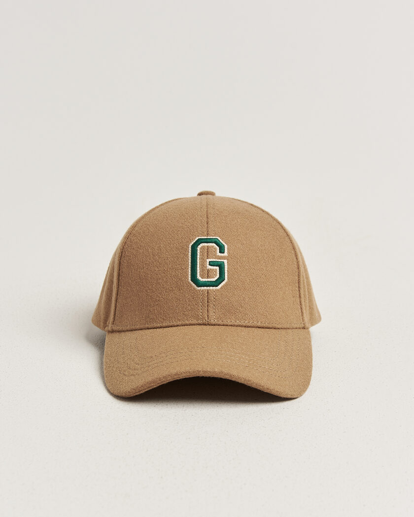 Gant G Badge Wool Melton Cap Autumn Yellow – Braun