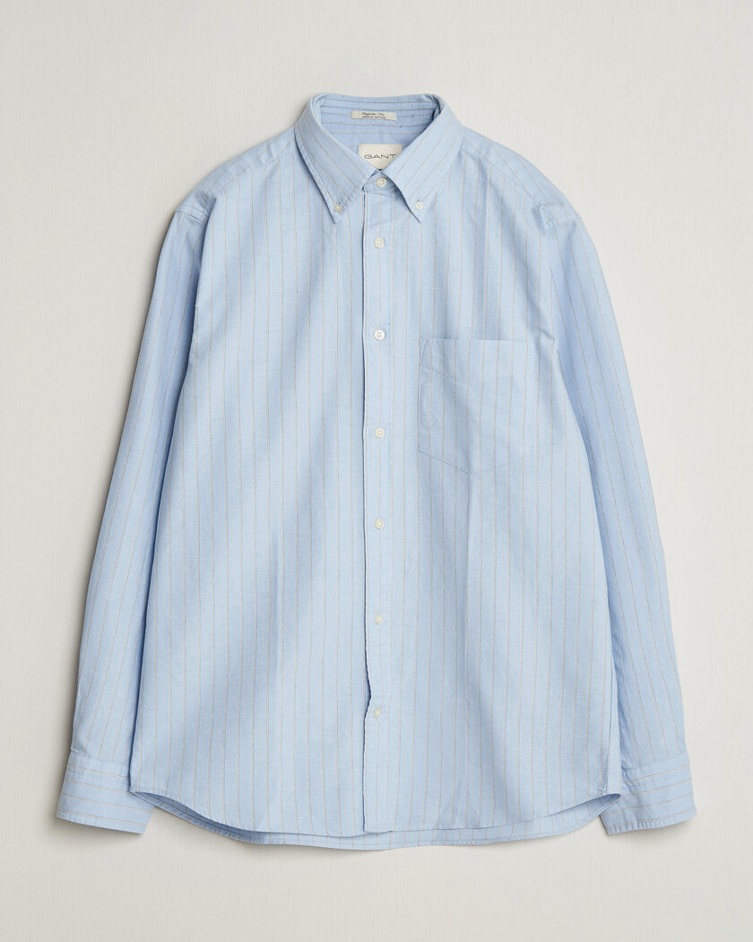 Gant Regular Fit Archive Oxford Striped Shirt Clear Sky – Blau