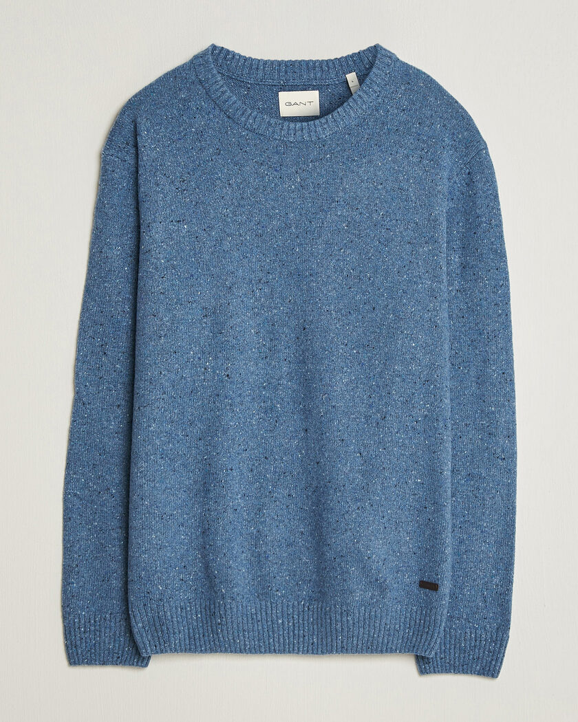 Gant Neps Wool Crew Neck Sweater Blue Horizon – Blau