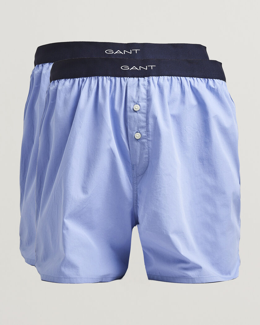 Gant 2-Pack Woven Boxer Shorts Light Blue – Blau