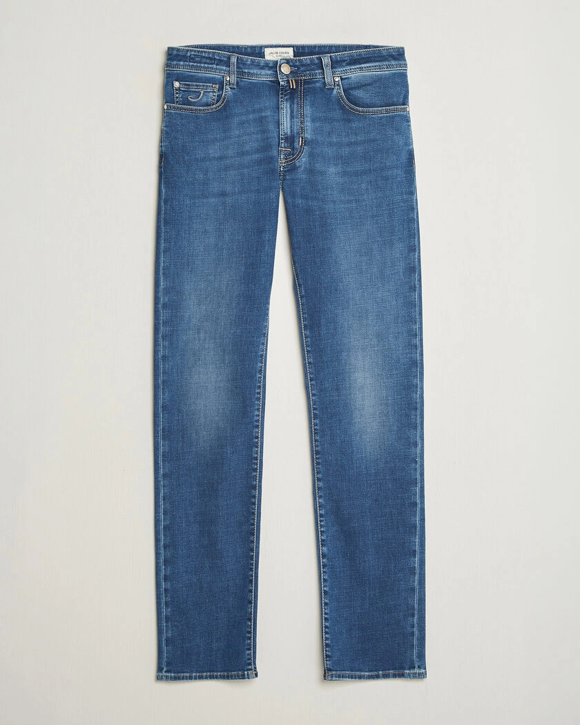 Jacob Cohën Bard Fast Slim Fit Stretch Jeans Mid Blue – Blau