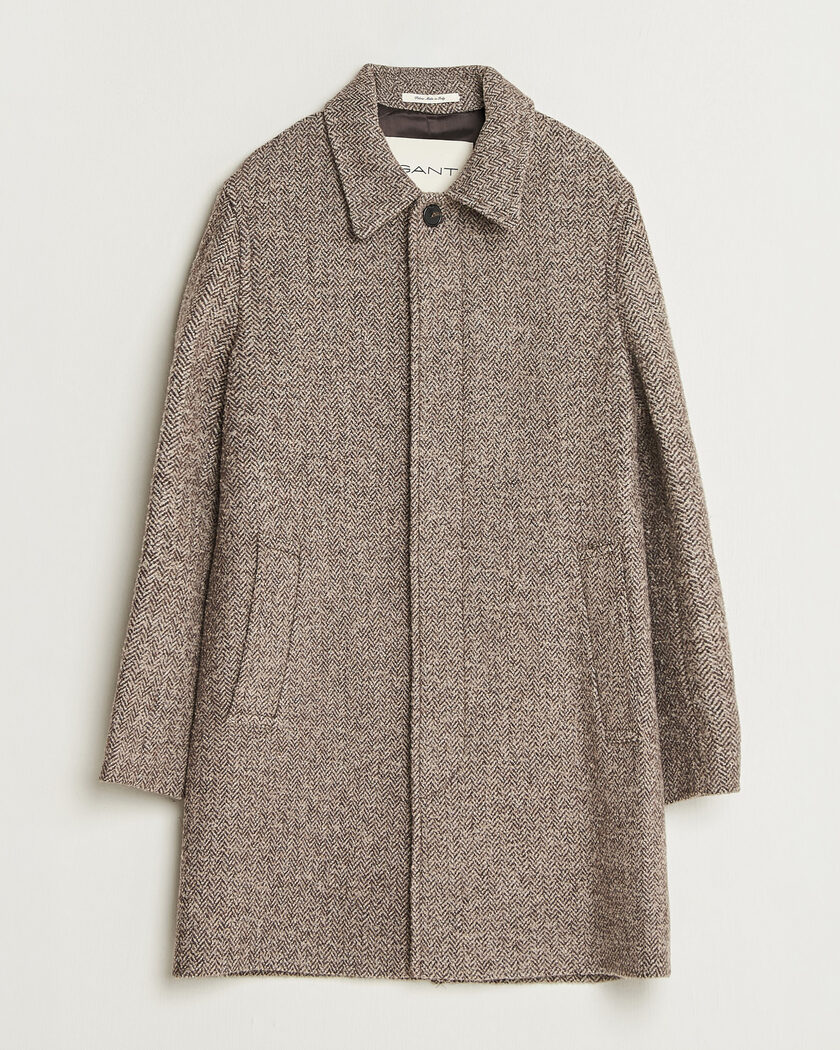 Gant Wool Car Coat Mist Taupe – Braun