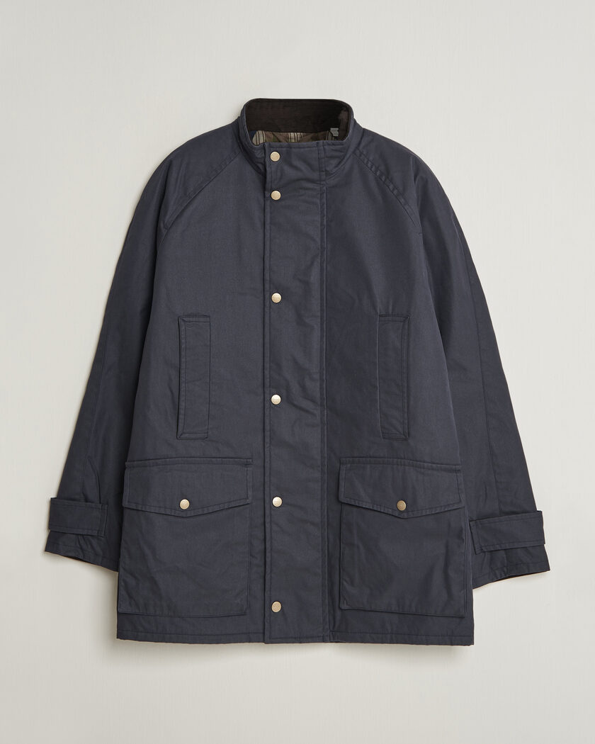 Gant Waxed Double Decker Jacket Evening Blue – Blau