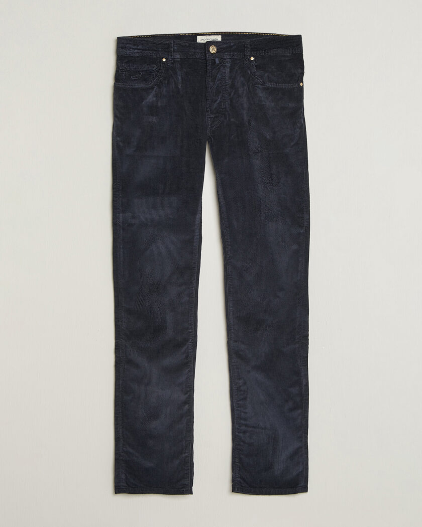 Jacob Cohën Bard 5-Pocket Medium Corduroy Trousers Navy – Blau