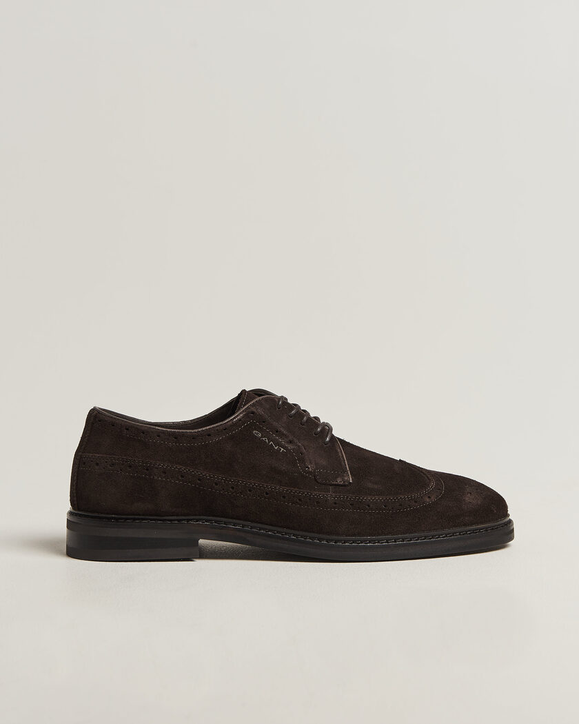 Gant Bidford Suede Brogues Dark Brown – Braun