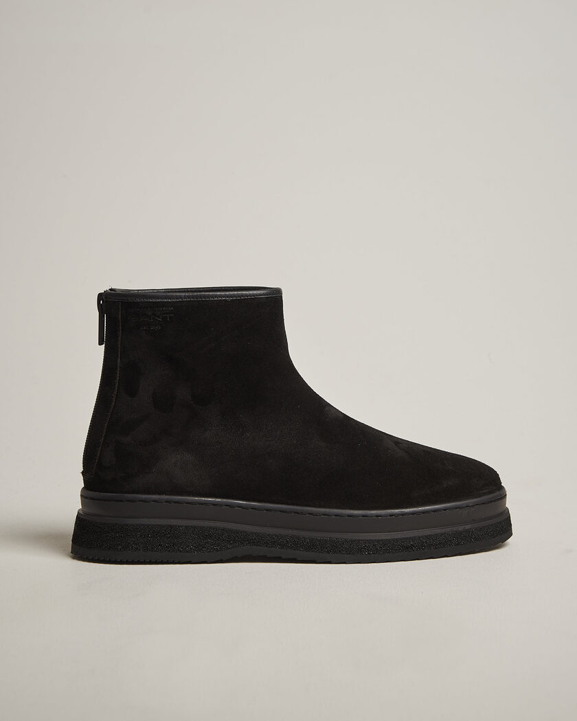 Gant Blistown Shearling Suede Curling Boot Black – Schwarz
