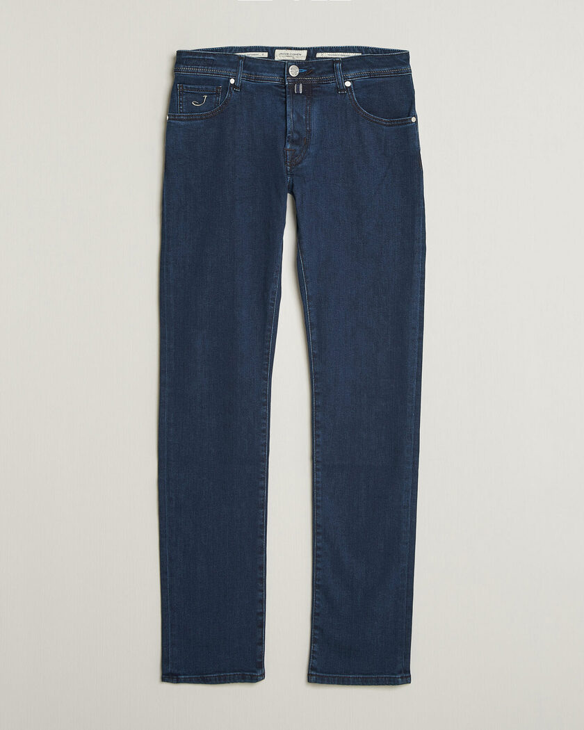 Jacob Cohën Nick Slim Fit Washed Stretch Jeans Dark Blue – Blau