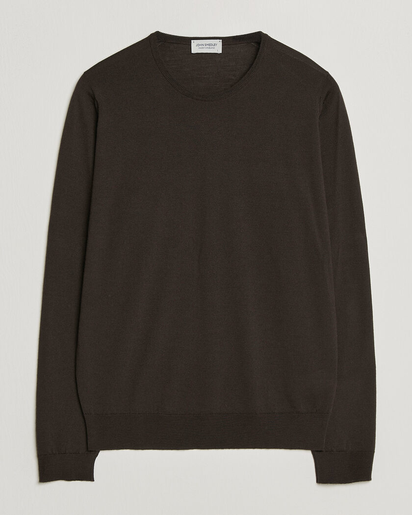 John Smedley Lundy Extra Fine Merino Crew Neck Faulkner Brown – Braun
