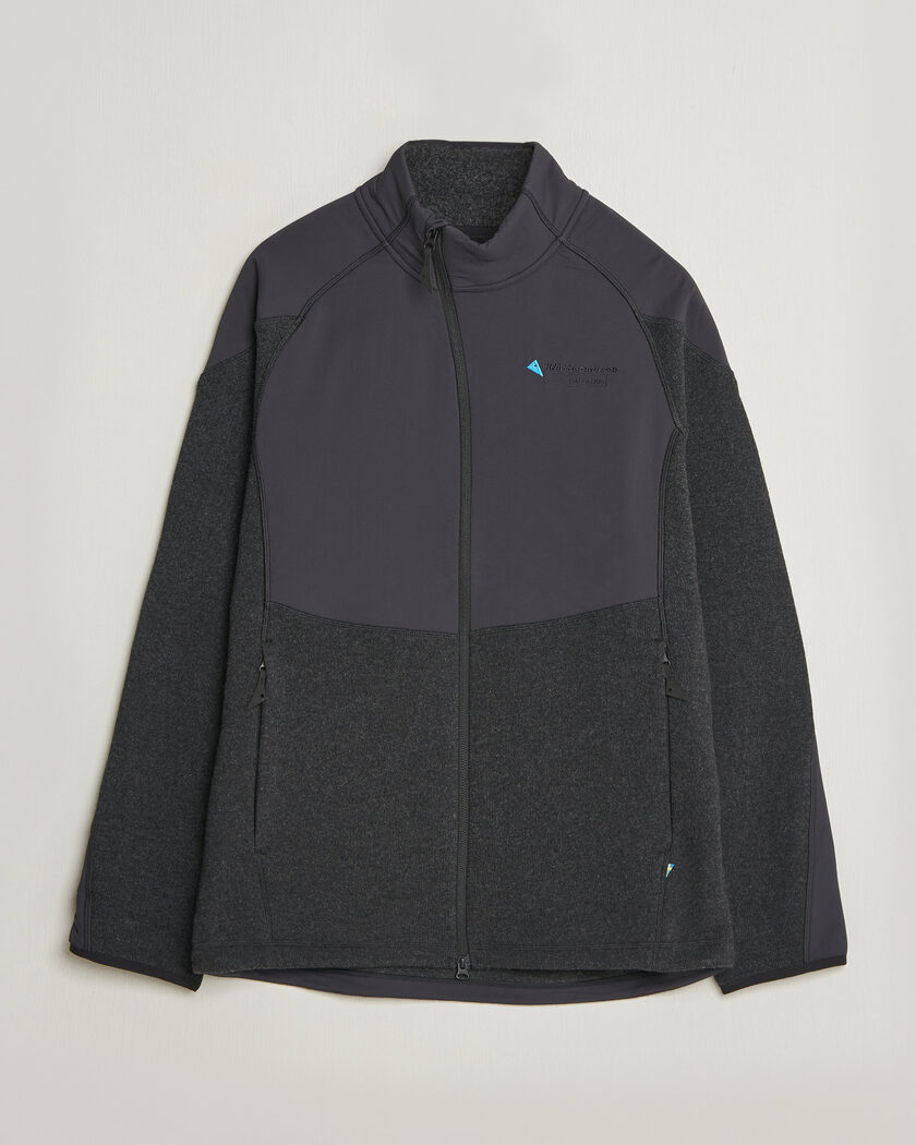 Klättermusen Balderus Wool Fleece Hood Jacket Black – Schwarz