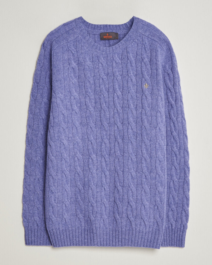 Morris Archard Cable Sweater Purple – Lila