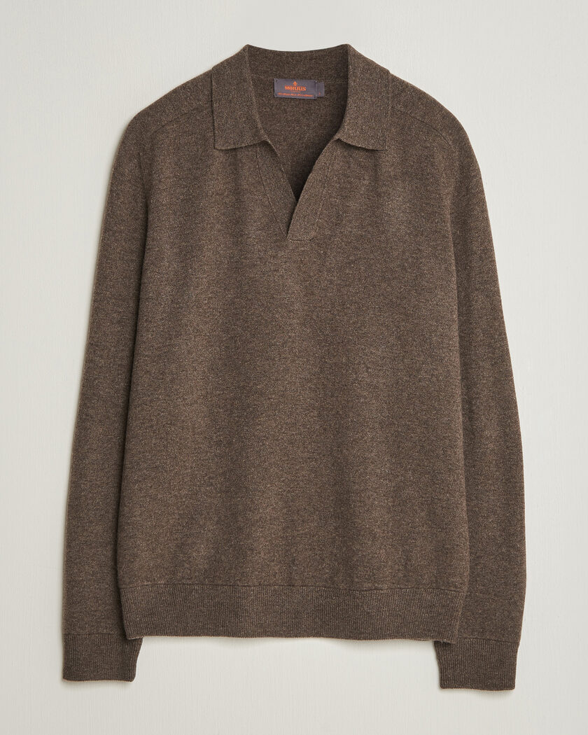 Morris Wilfred Cashmere Resort Polo Brown – Braun