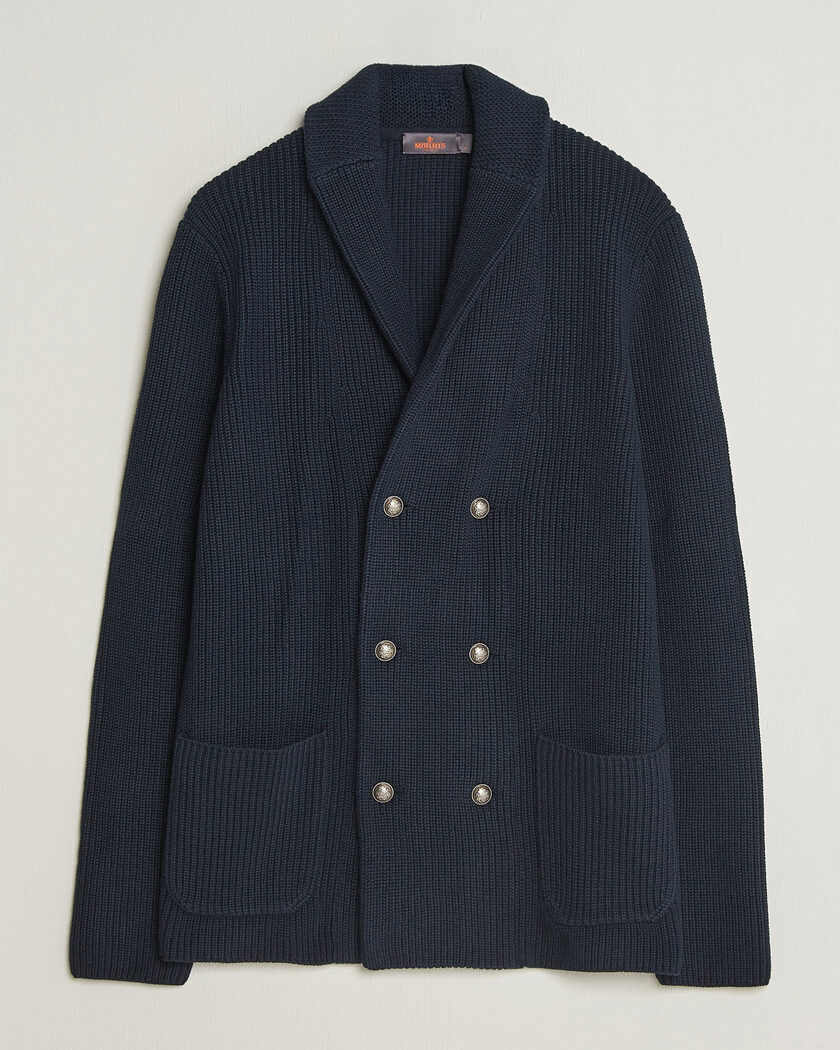 Morris Brayden DB Shawl Cardigan Navy – Blau