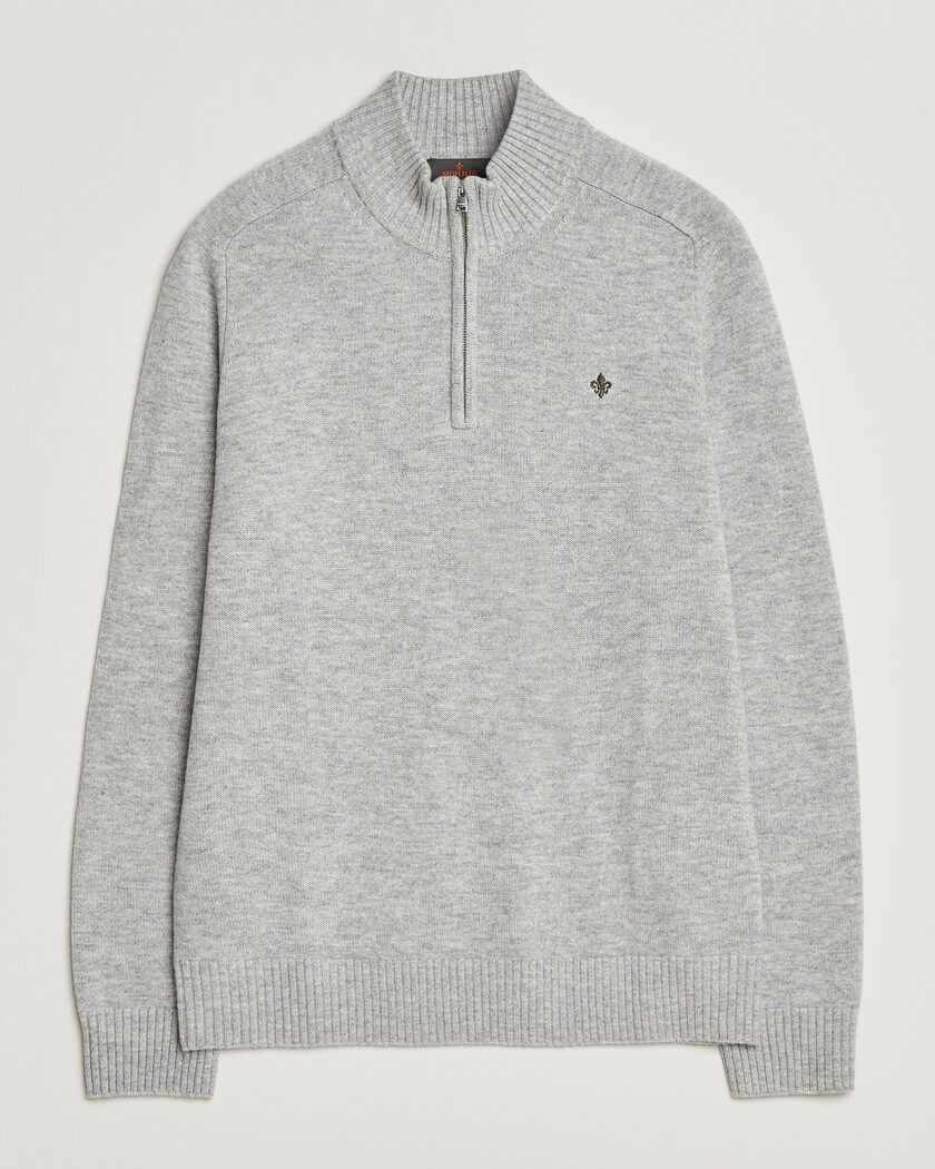 Morris Hertford Lambswool Half Zip Grey – Grau