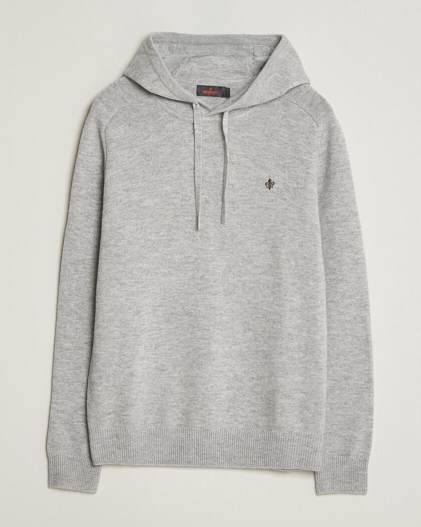 Morris Hertford Lambswool Hoodie Grey – Grau