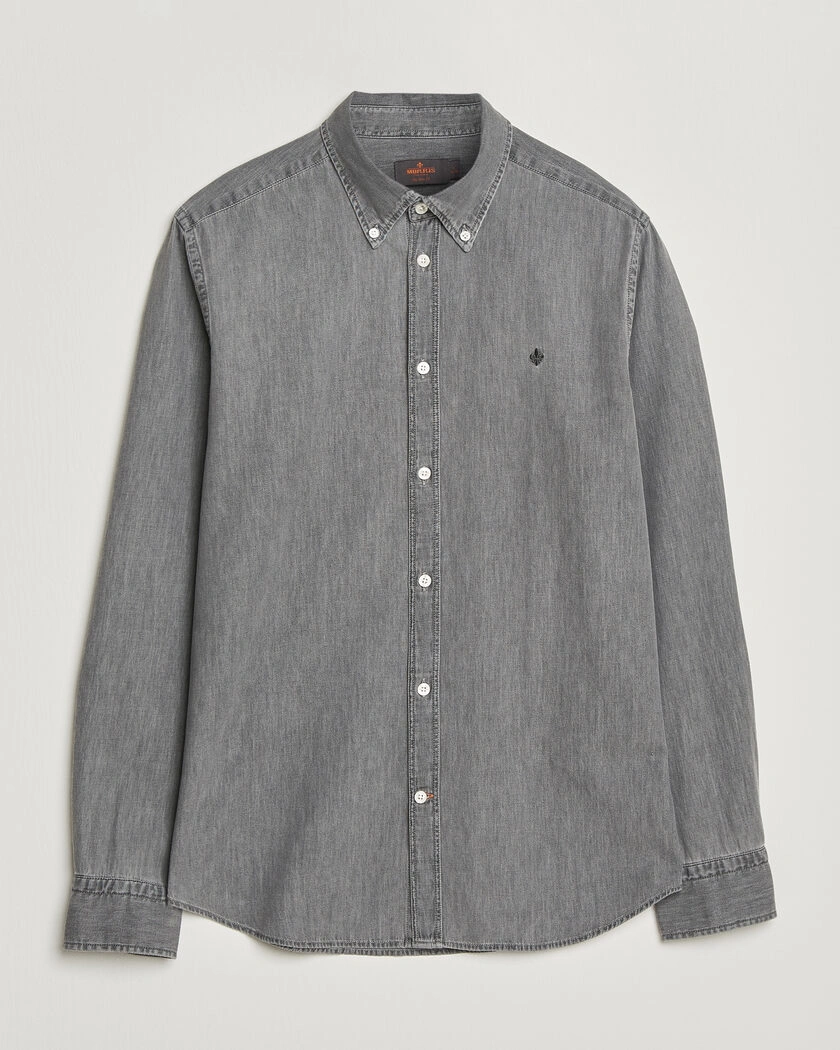 Morris Light Denim Shirt Grey – Grau