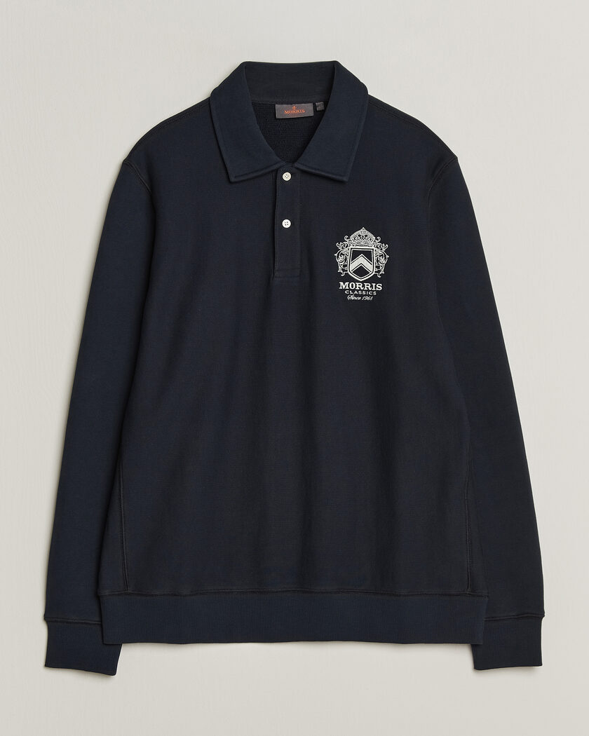 Morris Winston Polo Sweatshirt Old Blue – Blau