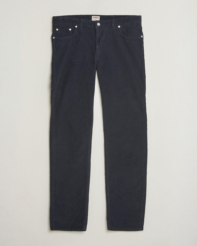 Morris James Cord 5-Pocket Pants Navy – Blau